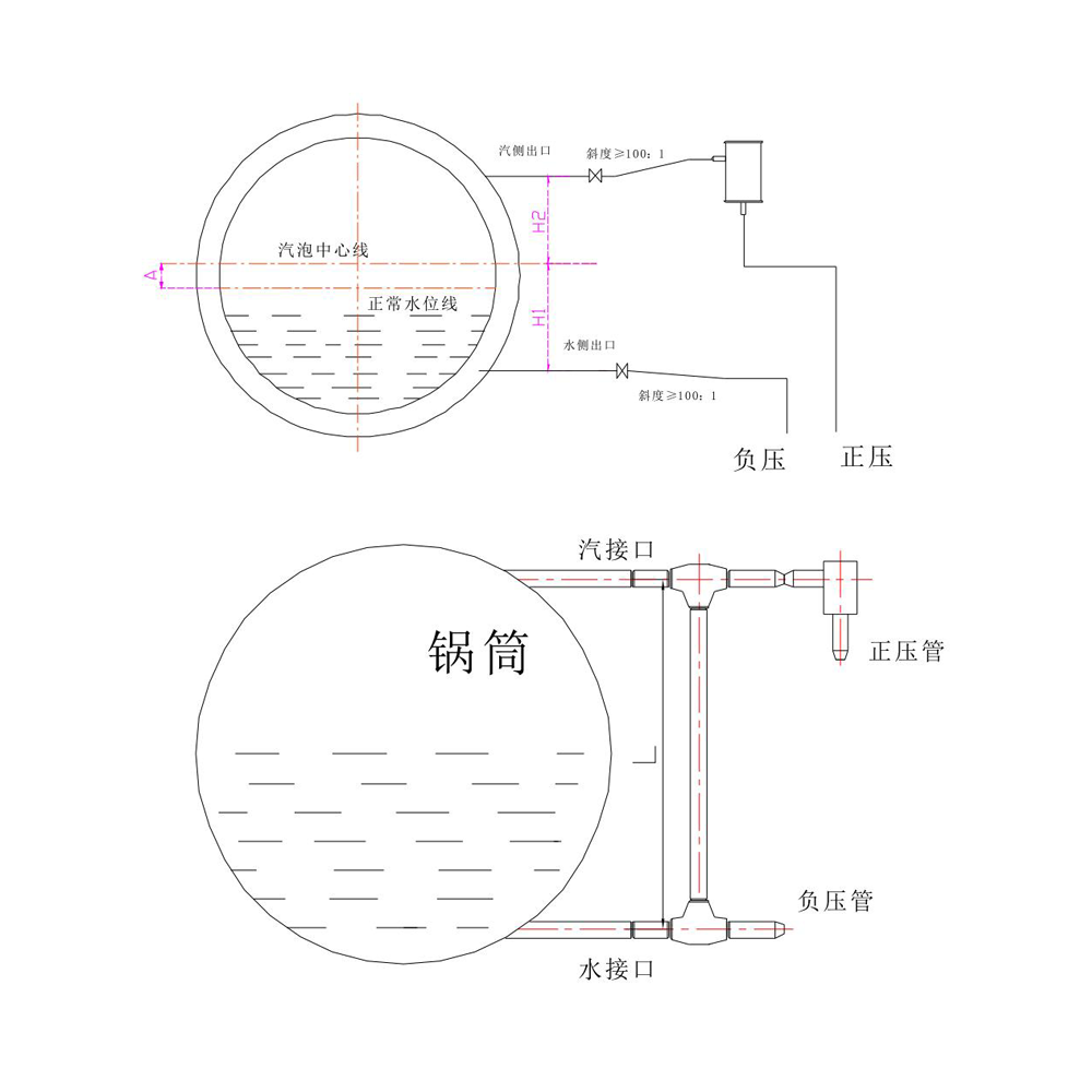 Single chamber balancing vessel